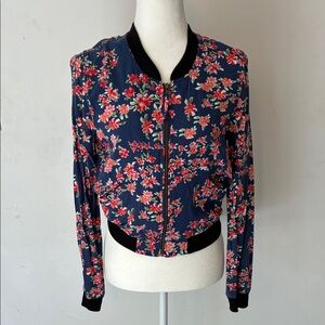 Express Floral Lightweight Bomber Jacket